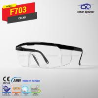 แว่นตานิรภัย แบรนด์ Action Eyewear รุ่น F703 (กันฝ้า 100%) เลนส์ใส - ฟรีซองใส่แว่น