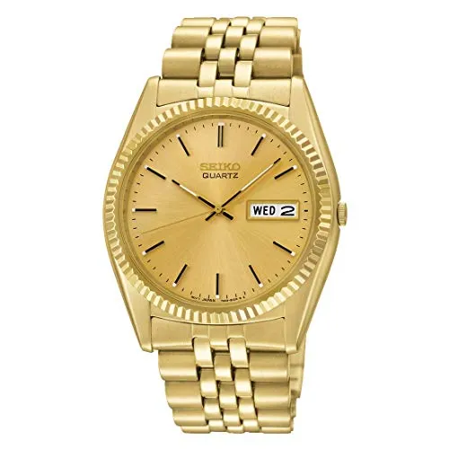 SEIKO Wrist Watch Men's SGF206 Gold-Tone Stainless Steel Dress Watch Clock  | Lazada PH