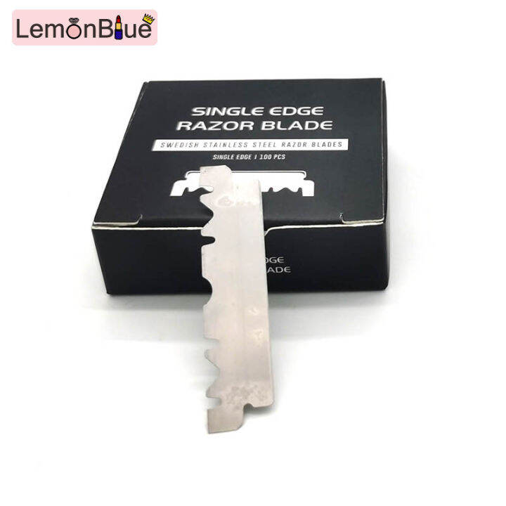 100pcs Single Edge Razor Blades Durable Stainless Steel Half Razor