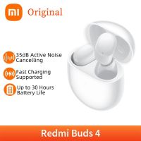 หูฟังกีฬา Redmi Buds 4 TWS,บลูทูธหูฟังตัดเสียงรบกวนแบบแอกทีฟหูฟังสำหรับเล่นเกมแบบไร้สายไมค์2ชุดหูฟังกันน้ำ