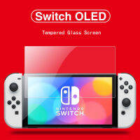 2ชิ้นกระจกนิรภัยป้องกันหน้าจอได้รับการออกแบบฟิล์มป้องกันสำหรับ Nintendo Switch OLED รุ่น2021