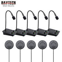 Daytech 5PCS Dual-Way กระจกหน้าต่าง Counter Intercom Interphone สำหรับสำนักงานกลับ Store โรงพยาบาล Intercom ระบบลำโพง