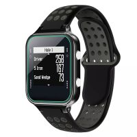 สำหรับวิธีการ Garmin S20สายนาฬิกาข้อมือซิลิโคนระบายอากาศสองเจาะรูสี (ดำ + เทา) (ขายเอง)