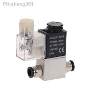 Pneumatic Air Solenoid Valves 2 Position 2 Port 1/4 quot; Normally Closed 12V/24V/110V/220V 2V025-08 Black Quick Fitting 4mm 6mm 8mm