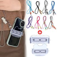 Mobile Phone Strap Rope Phone Back Clear Clips Kit Adjustable Detachable Smartphone Hanging Chain Anti Lost Lanyard Clamp