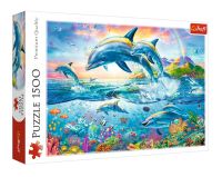 จิ๊กซอว์แบรนด์ Trefl ขนาด 1500ชิ้น ชื่อภาพ Dolphin fantasy