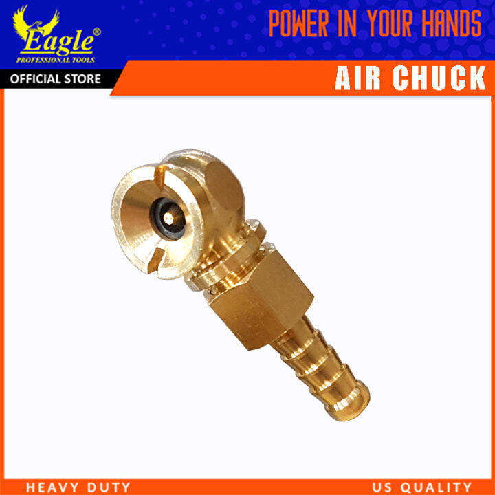 Eagle Air Chuck Tire Inflator Close End Hose Barb Fittings Solid Brass Lazada PH