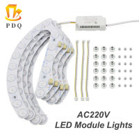 Led Module Lights Panel Led Lamp 220V Ceiling Lights Round Module Board 48W*2 Indoor For Room Ceiling Lamp Replacement Fixtures