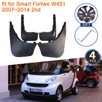 สำหรับ Smart Fortwo W451 451 2007 2008 2009 2010 2011 2012 2013 2014 2nd Mud Flaps Splash Guards Mudguards Fender Flare อุปกรณ์เสริม