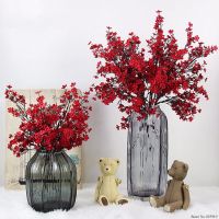 hot【cw】 Silk Flowers Blossoms Artificial Fake Branches Japan Decoration Plum Table Wedding