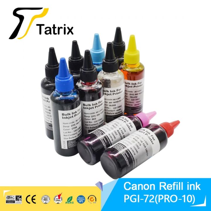 tatrix-pgi-72-pgi72-pgi-72-pgi-73แคนนอน72-73หมึกเติมได้ใช้ได้กับแคนนอนเครื่องพิมพ์-pro-10s-pixma-pro-10-pixma