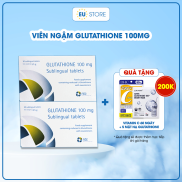 Viên ngậm trắng da Glutathione 100mg dạng ngậm dưới lưỡi từ Italy