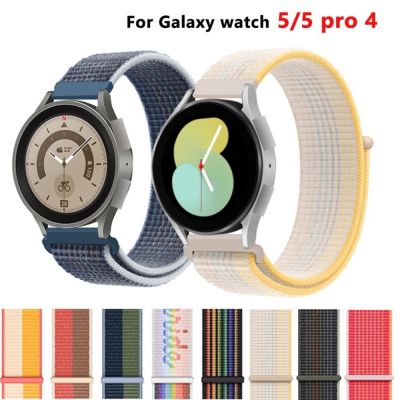 Pita nilon 20mm untuk jam tangan Samsung Galaxy tali nilon 20mm untuk jam tangan Samsung galaxy 5/pro 45mm 44mm/aktif 2/22 gelang huawei gt 2/3 Galaxy Watch 4/Klasik 46mm 40
