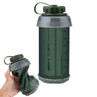 750ml ขวดน้ำพับได้พับ Soft Flask พับกีฬากระเป๋าเครื่องดื่มพับได้วิ่ง Camping เดินป่าปีนเขาขวด-mu xuan trade