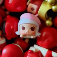 ?พร้อมส่ง(จำนวนจำกัด) rare find?POPMART ° cherry blossom MOLLY ° มอลลี่ ชมพูซากุระ พิงกี้ Pop bean Mini Series ตุ๊กตา มินิ น้อย นอนคว่ำ