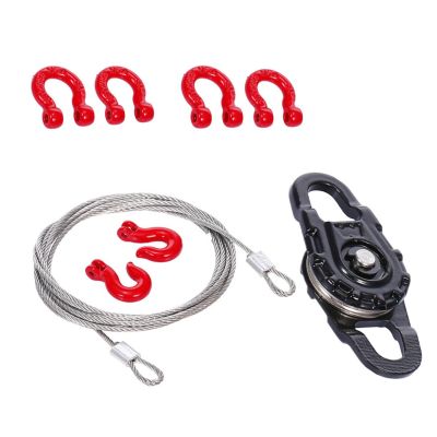 Accessories Rc Model Car Rescue Equipment Remote Control Truck Metal Plastic Wire Rope Pulley Lock Sleeve Kit