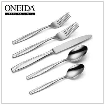 Oneida Aptitude 20 Pc. Black Flatware Set