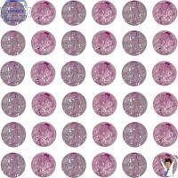 HAMIDAHY 100 PCS กลมกลมๆ ลูกปัดมีรอยแตก 8mm คะ สีม่วงอ่อน ลูกปัดแก้วแลมป์เวิร์ค งานฝีมือทำเครื่องประดับ DIY กระแทก ลูกปัดสเปเซอร์ กำไลข้อมือสร้อยข้อมือ