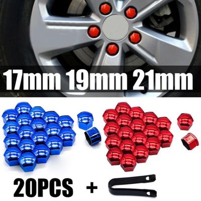 【CW】 20Pcs 17/19/21mm Car Caps Protection Covers Anti-Rust Hub Screw Cover Tyre Exterior Decoration