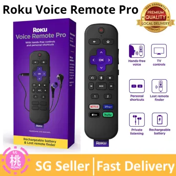 Roku Voice Remote Pro, Rechargeable Voice Remote