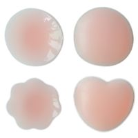 1 Pair Reusable Invisible Self Adhesive Silicone Breast Chest Nipple Cover Bra Pasties Pad Petal Mat Stickers Accessories