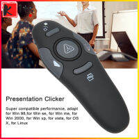 Kitsmall Clicker การนำเสนอตามหลักสรีรศาสตร์2.4กิกะเฮงไร้สายรีโมตที่มีเครื่องรับสัญญาณไร้สายสำหรับการพูดการประชุมชั้นเรียน