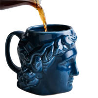 Sun god Apollo Water cup Art sculpture Eco-Friendly ceramics Drinking tool For Tea milk coffee cup Personalized gifts Mug J470