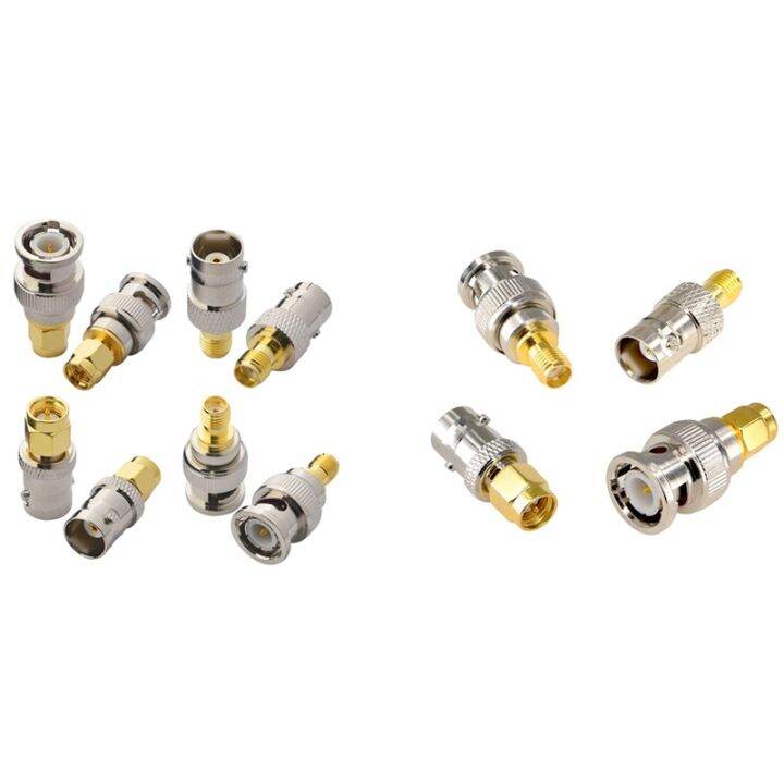 SMA to BNC Kits 2 Set RF Adapter Connector Kits for SDR Ham Radio
