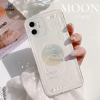 Rixuan Soft Clear Case for OPPO A16 A15 A54 A15S OPPO A5S A12 A7 F9 A3S A52 A72 A92 A53 A31 A9 A5 2020 Reno 5 6 2F Realme 8 5G Creative Moon Starry Sky Painted Soft TPU Transparent Case Cover
