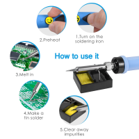 80W LCD Digital Soldering iron kit Adjustable temperature 110V 220V Solder Welding kit tools heater Soldering Station Multimeter