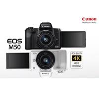 Canon EOS M50 Kit 15-45 mm.(รับประกัน 1ปี) สีขาว White