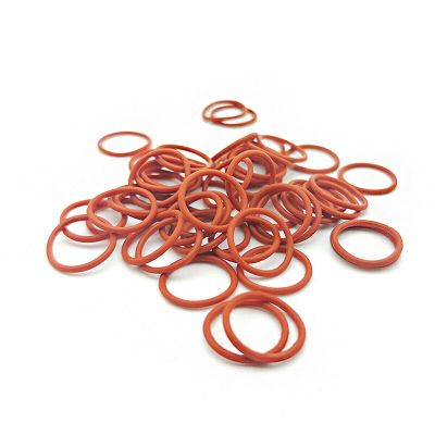 10pcs Food Grade Silicone O-Ring OD 20-46mm Red Sealing Ring Thickness 1mm Waterproof And Heat-Resistant Gas Stove Parts Accessories