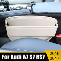 สำหรับออดี้ A7 S7 RS7 4กรัม Sportback 2010 2011 2012 2013 2014 2015 2016 2017รถที่นั่งรอยแยกสล็อตการจัดเก็บศัพท์ผู้ถือกล่อง Gap กระเป๋า