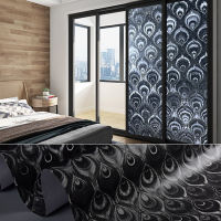 100% Light UV Blocking Window Film anti looking Window vinyl self-adhesive films solar protection Privacy Black Glass Sticker-Lusjeh