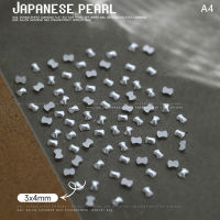 qiuq[COD] 100pcs 3D NATURAL Pearl Nail Art Decor เครื่องประดับไม่สม่ำเสมอ Pearl manicure