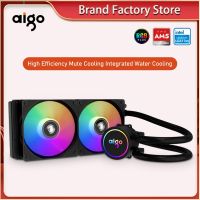 Aigo ระบบระบายความร้อนด้วยน้ำ120 240คอมพิวเตอร์ส่วนบุคคล360พัดลม Rgb แบบบูรณาการสำหรับ LGA 775/115X/1700/AM5/AM3/AM4