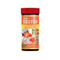 SAKURA SPECIAL GOLD FISH GROWTH &amp; ENHANCER 100G -อาหารปลาทอง สูตรเร่งโต เร่งวุ้น โปรตีน 42% (ขนาด100กรัม)