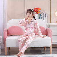 Pyjamas Dress Child Ice Silk Pyjama Korean Pajamas Pajamas Set Kids Set