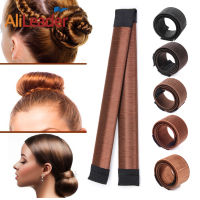 7 สี 1 ชิ้น Pcs หญิงสาวเมจิกจัดแต่งทรงผม Donut Bun Maker ยืดหยุ่น Hairband Donuts Chignon Magique Magic จัดแต่งทรงผมเครื่องมือผม-yrugae24