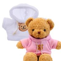 Stuffed Animal Clothes 2PCS Small Soft Hoodie for Plush Bear Washable Sweatshirt for Doll Clothes 2Pcs Portable Doll Clothes for Home Kindergarten Nursery wondeful