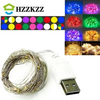 △ HZZKZZ USB Copper Wire Garland Fairy Lights LED String Lights Outdoor Waterproof for Christmas Wedding Party Home Decorations