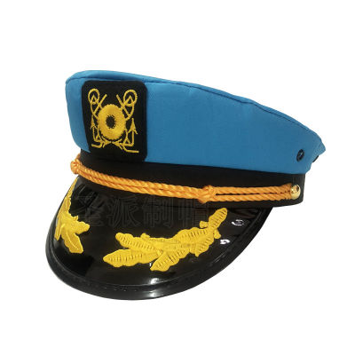 ZSHENG เสื้อหมวกอันทรงเกียรติปักลายบนหมวกทรงทหารชายหาดยอร์ชหมวกกัปตันเรือเทศกาลปาร์ตี้ฮาโลวีน