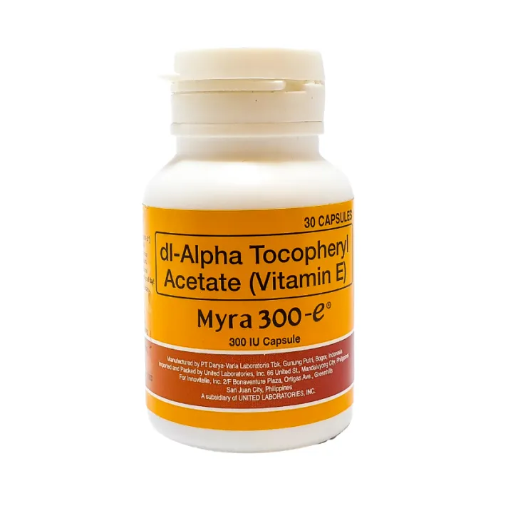 Myra 300e dAlpha Tocopherol (Vitamin E) Lazada PH