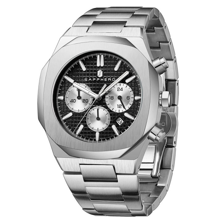 sapphero-watch-for-mens-waterproof-stainless-steel-case-quartz-movement-chronograph-luxury-business-casual-multifunction-clock