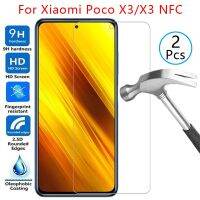 กระจกเทมเปอร์ปกป้องหน้าจอสำหรับ Xiaomi ปก Poco Xiomi X3nfc Pocox3เคส3 3x ป้องกันบน X3 Nfc X โทรศัพท์ Ksiomi