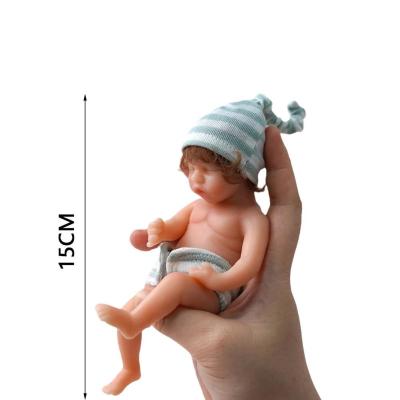 6 Inch 15cm Dolls Silicone Full Body Sleeping Realistic Children Surprise Dolls Anti-stress Humanoid Mini P5M0