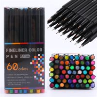 Colored Fine Liner Pen Set Journal Markers Pen 0.4mm Micron Fineliners Drawing Sketch Marker Tiralineas Art Markers BrashpenHighlighters  Markers