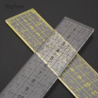 【CC】◈✽▩  dophee 1pcs 15x3cm Quilting Ruler Measuring Patchwork Foot Sewing Aligned Cutting