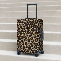 Leopard Print Traditional Suitcase Cover Holiday Animal Pattern Practical Luggage Accesories Business Protector