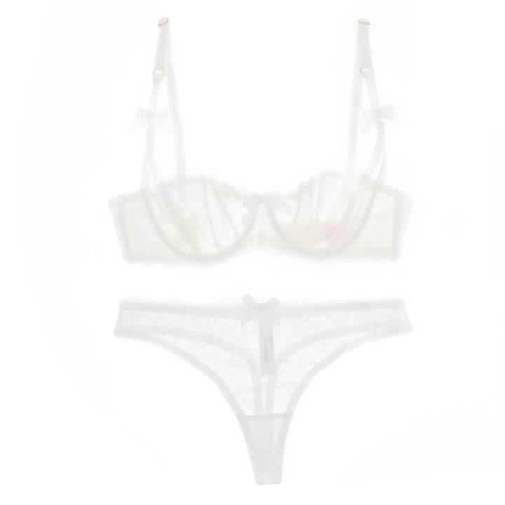 victorias-secret-sexy-1-2-half-cup-lace-bra-set-thong